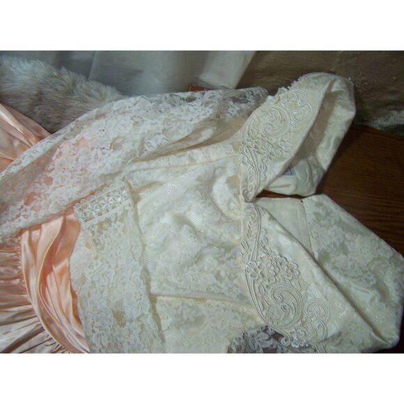 Vintage Jessica McClintock Bridal Dress Gown Size 16 Halloween Wedding Cosplay - Picture 7 of 14